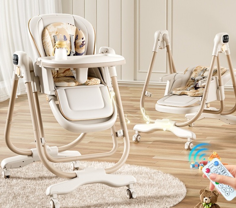 Baby Food Table - Chaise haute électrique intelligente multifonctionnelle pliable