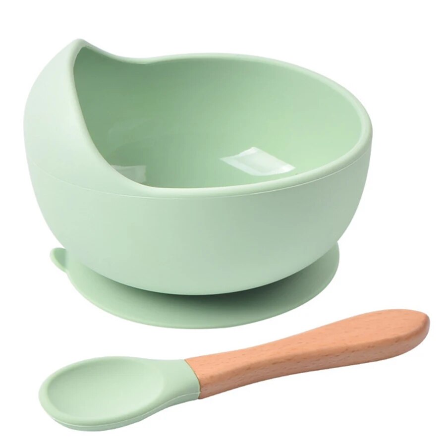 Baby Food Jars - Filles d'alimentation en silicone Spill-Verde pour