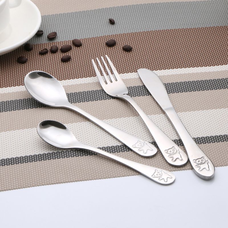 Baby Food Knife Set - Cuillère à café pour bébé, fourchette