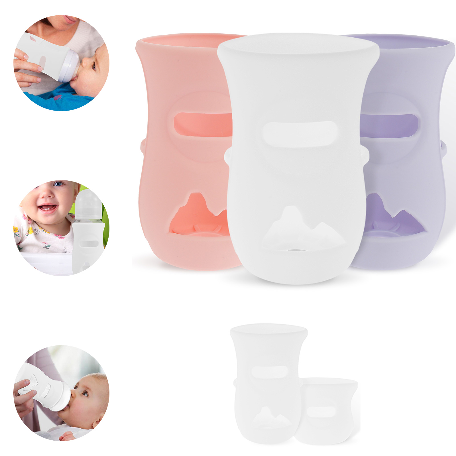 Baby Food Natural - Manchons en Silicone couvercle de biberon