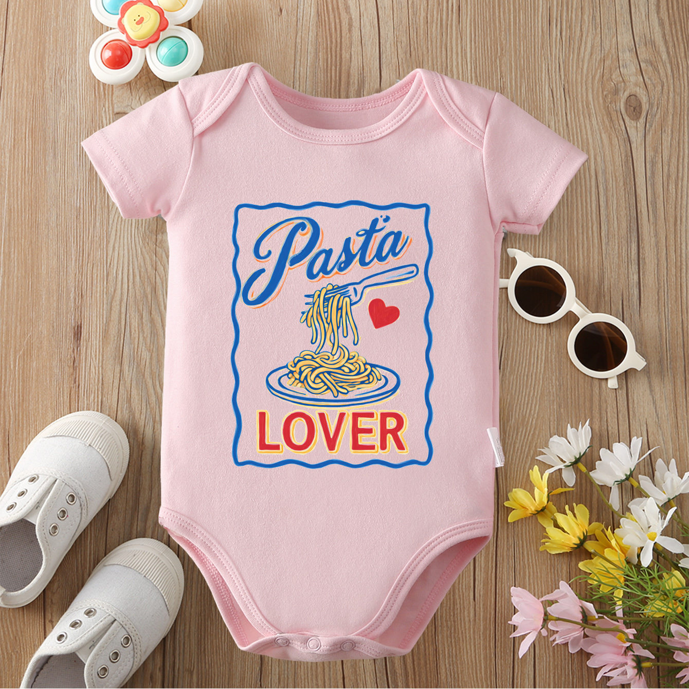 Baby Food Intake - Combinaison 100% coton pour l'été, imprimé