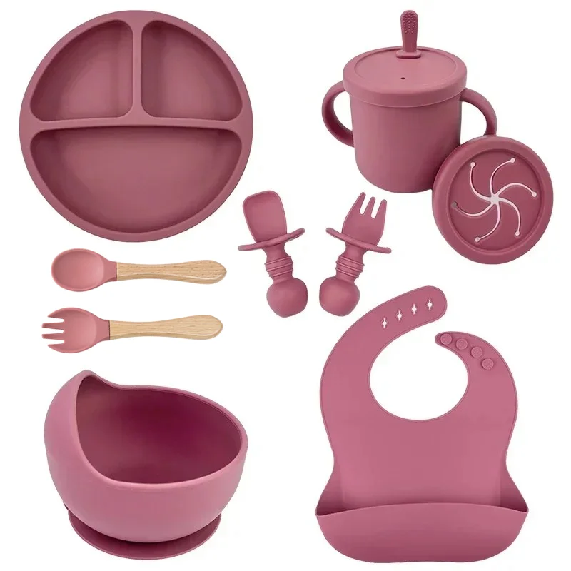 Baby Food Jars - Ensemble de plats en Silicone de