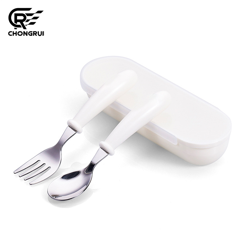 Baby Food Knife Set - Ensemble cuillère et fourchette pour enfants,