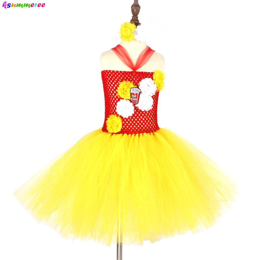 Baby Food Intake - Robe Tutu Fille Fantaisie Popcorn, Tenue