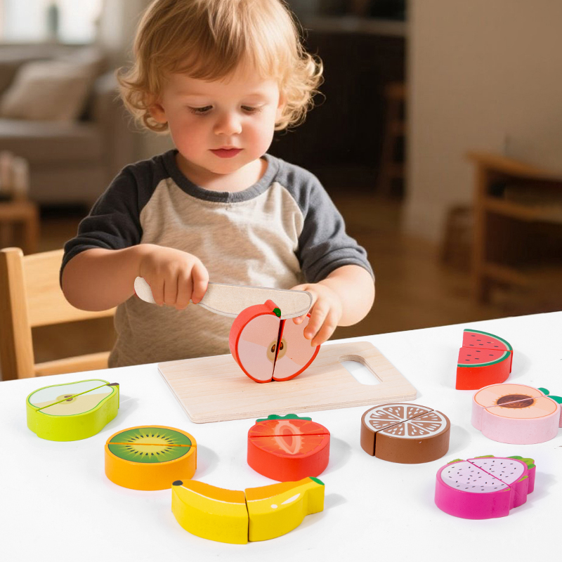 Baby Food Natural - Jouet de cuisine en bois, Simulation
