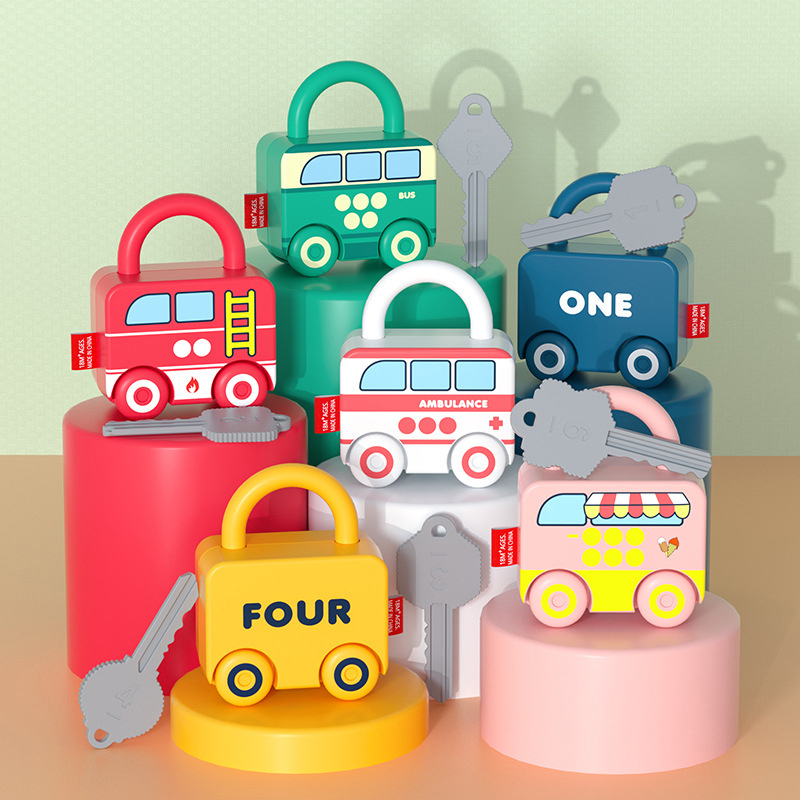 Baby Food Game - Serrure d'apprentissage pour bébé avec clé,
