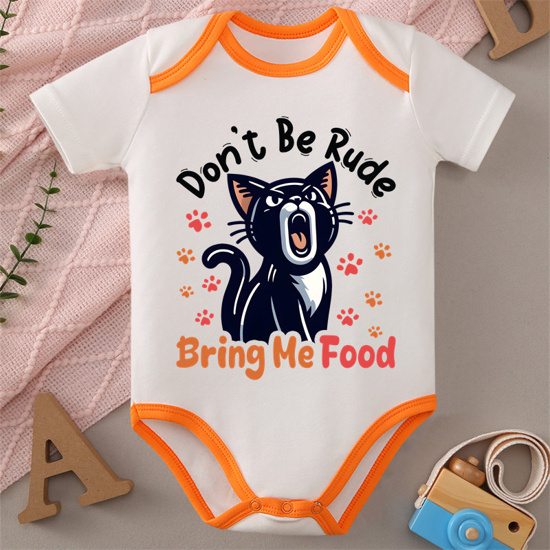 Baby Food Intake - Combinaison 100% coton avec imprimé «