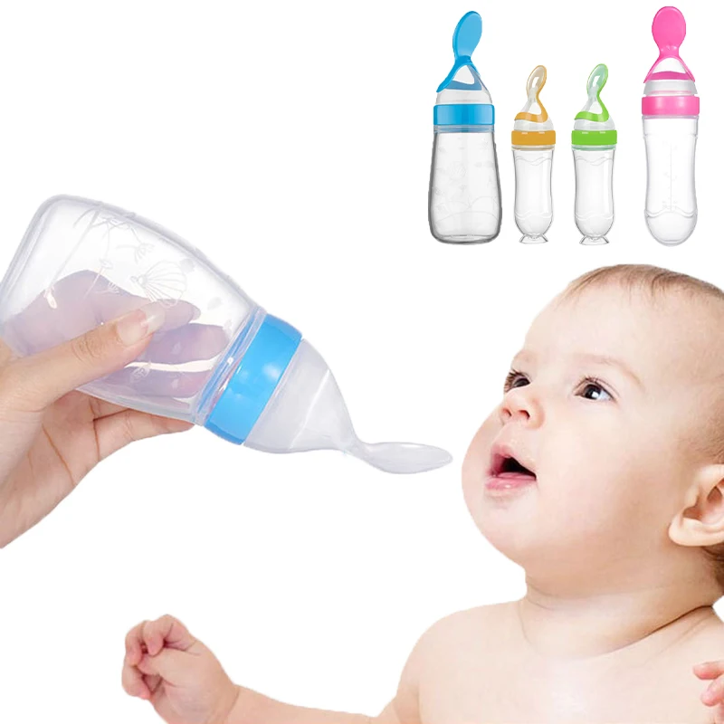 Baby Food Jars - Biberon sûr pour bébé, cuillère, biberon