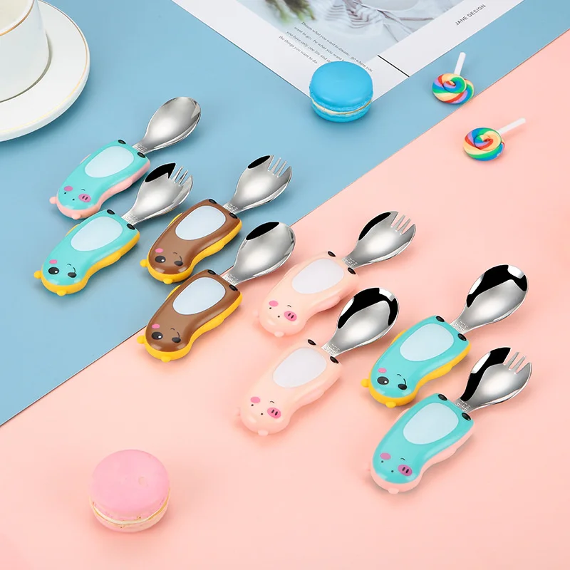 Baby Food Knife Set - 304 ensemble de vaisselle portable pour