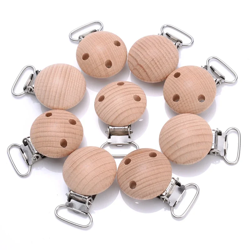 10 clips ronds en bois de hêtr - Baby Food Natural avis et prix