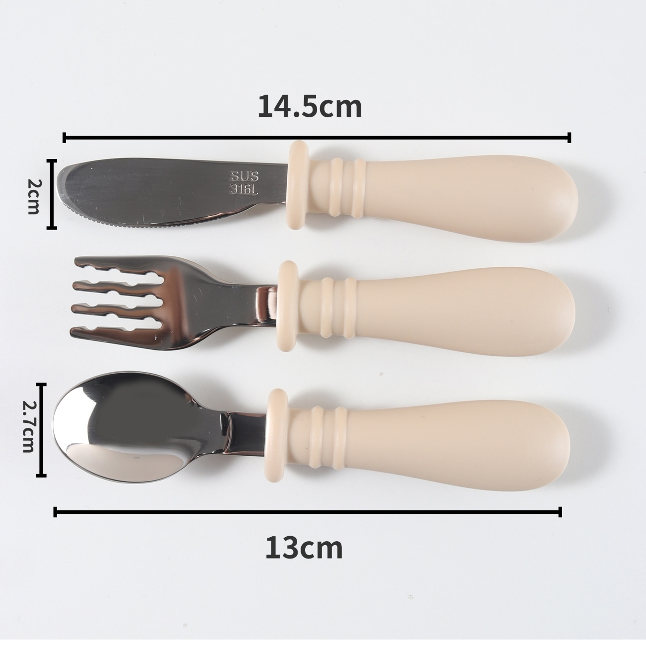 Ensemble cuillère, fourchette  - Baby Food Knife Set avis et prix