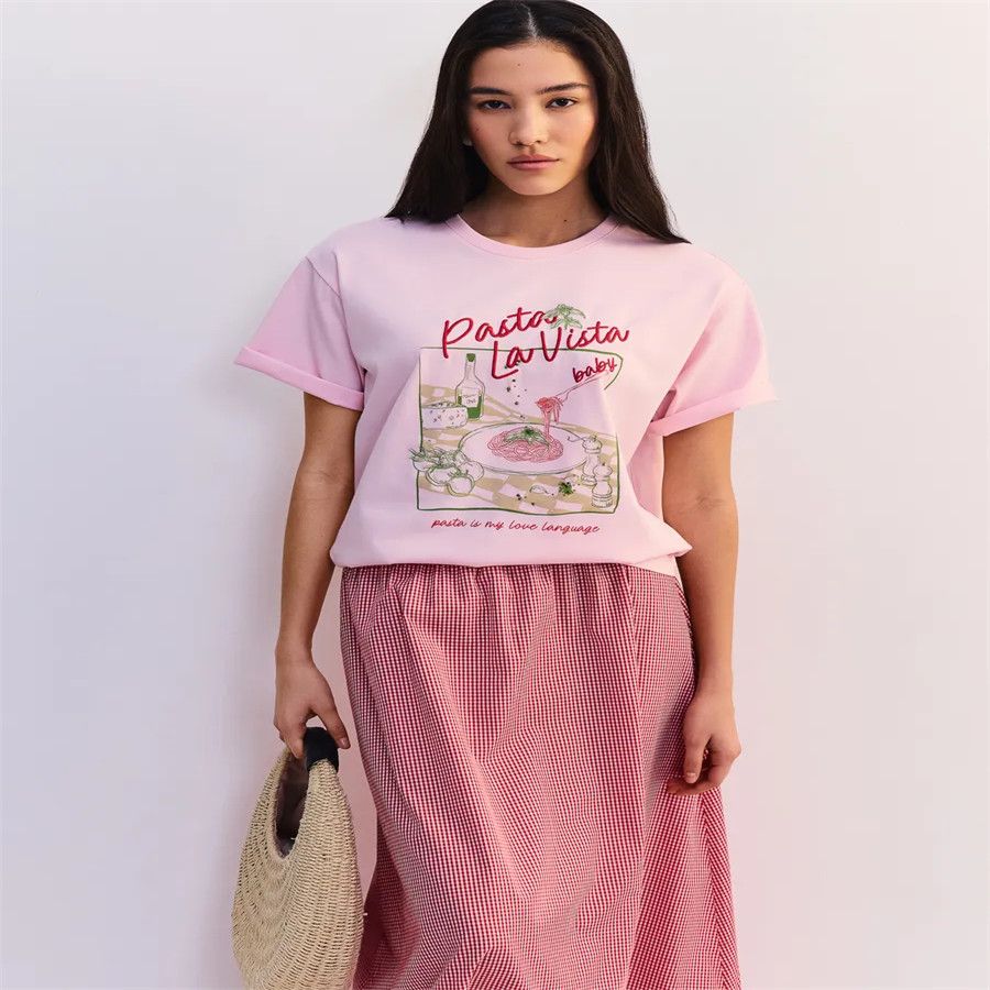 T-shirt en coton rose chic et  - Baby Food Intake avis et prix