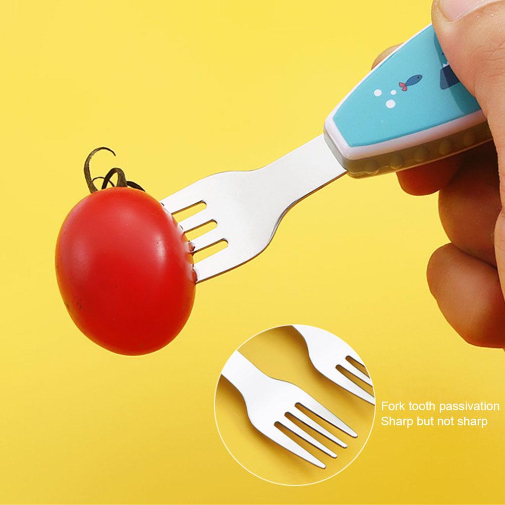 Cuillère fourchette à manche c - Baby Food Knife Set avis et prix