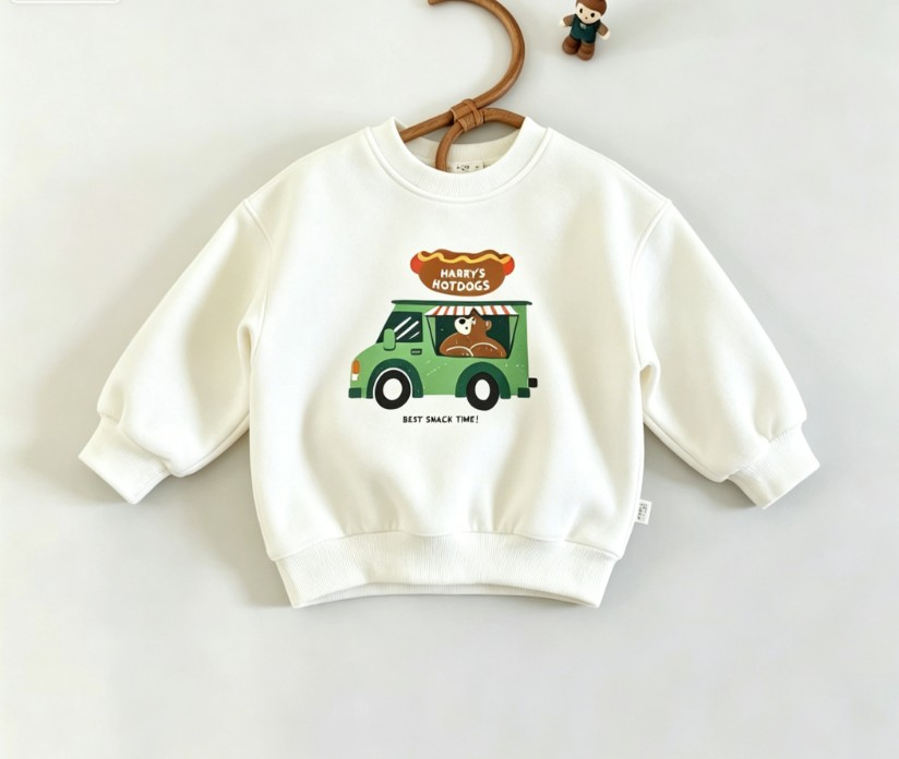 Sweat-shirt à col rond pour en - Baby Food Intake avis et prix